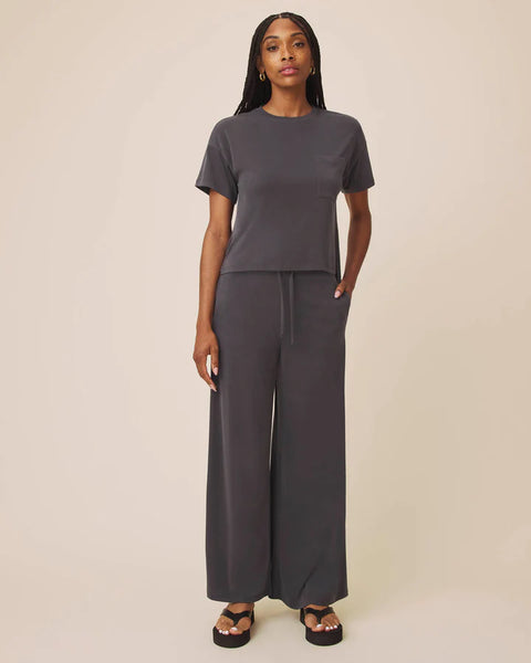 Splendid Sawyer Sandwash Pant in Lead