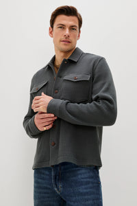 Rails Men's Wells Thermal Button Front Shirt - Ink
