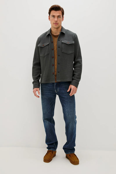 Rails Men's Wells Thermal Button Front Shirt - Ink