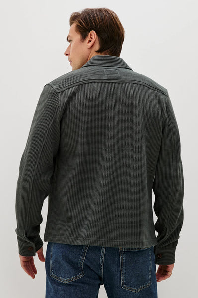 Rails Men's Wells Thermal Button Front Shirt - Ink