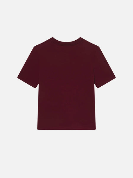 FRAME Pima Cotton Baby Tee in Pinot