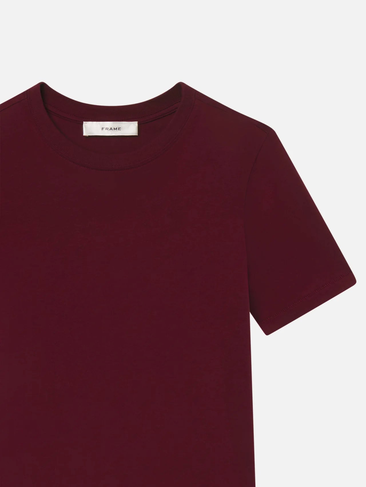 FRAME Pima Cotton Baby Tee in Pinot