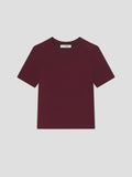 FRAME Pima Cotton Baby Tee in Pinot
