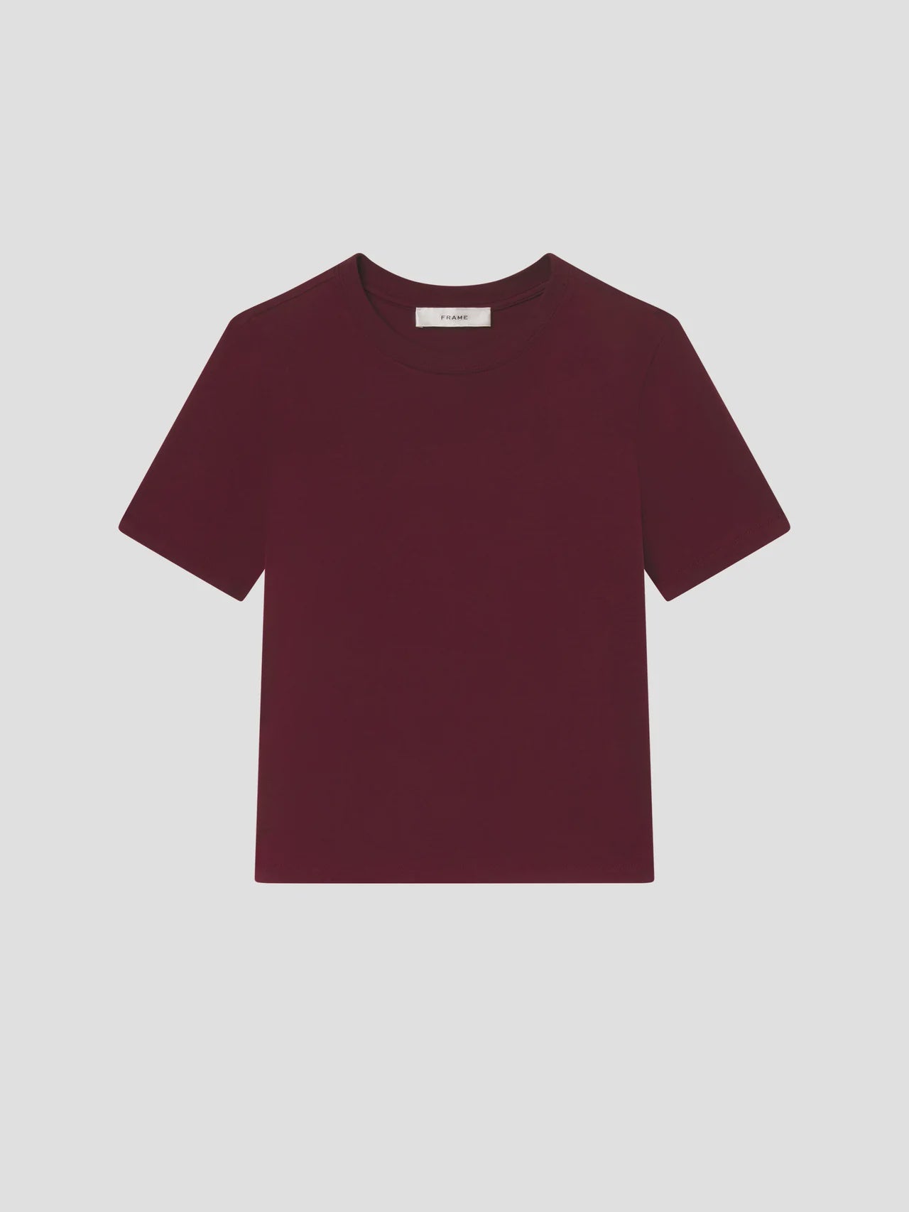 FRAME Pima Cotton Baby Tee in Pinot