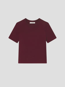 FRAME Pima Cotton Baby Tee in Pinot
