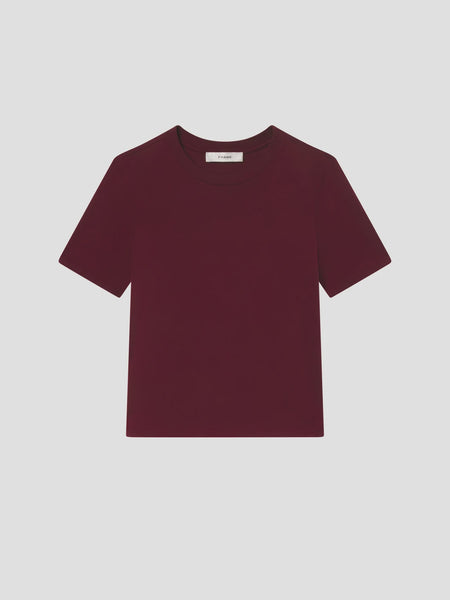 FRAME Pima Cotton Baby Tee in Pinot