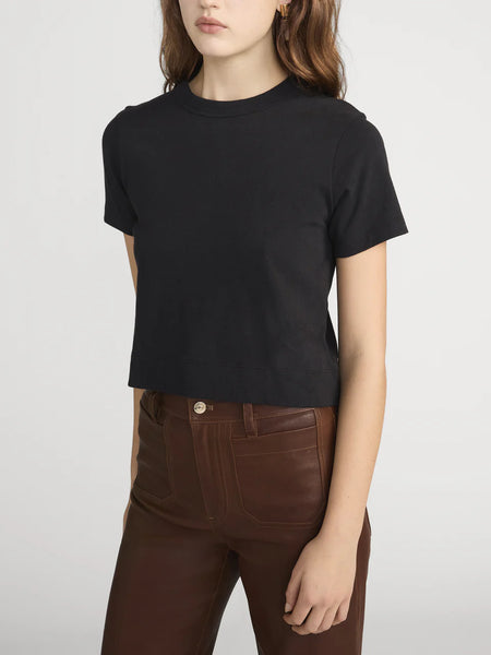 FRAME The Boxy Tee in Black