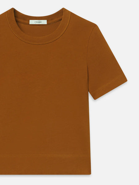 FRAME The Boxy Tee in Bronze