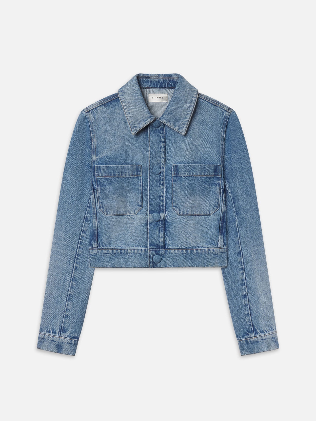 FRAME The Small Denim Jacket in Dawn