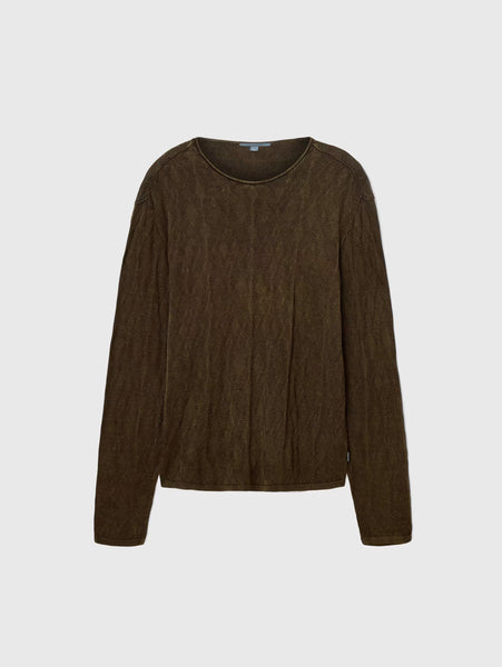 John Varvatos Brycen Crew - Teakwood