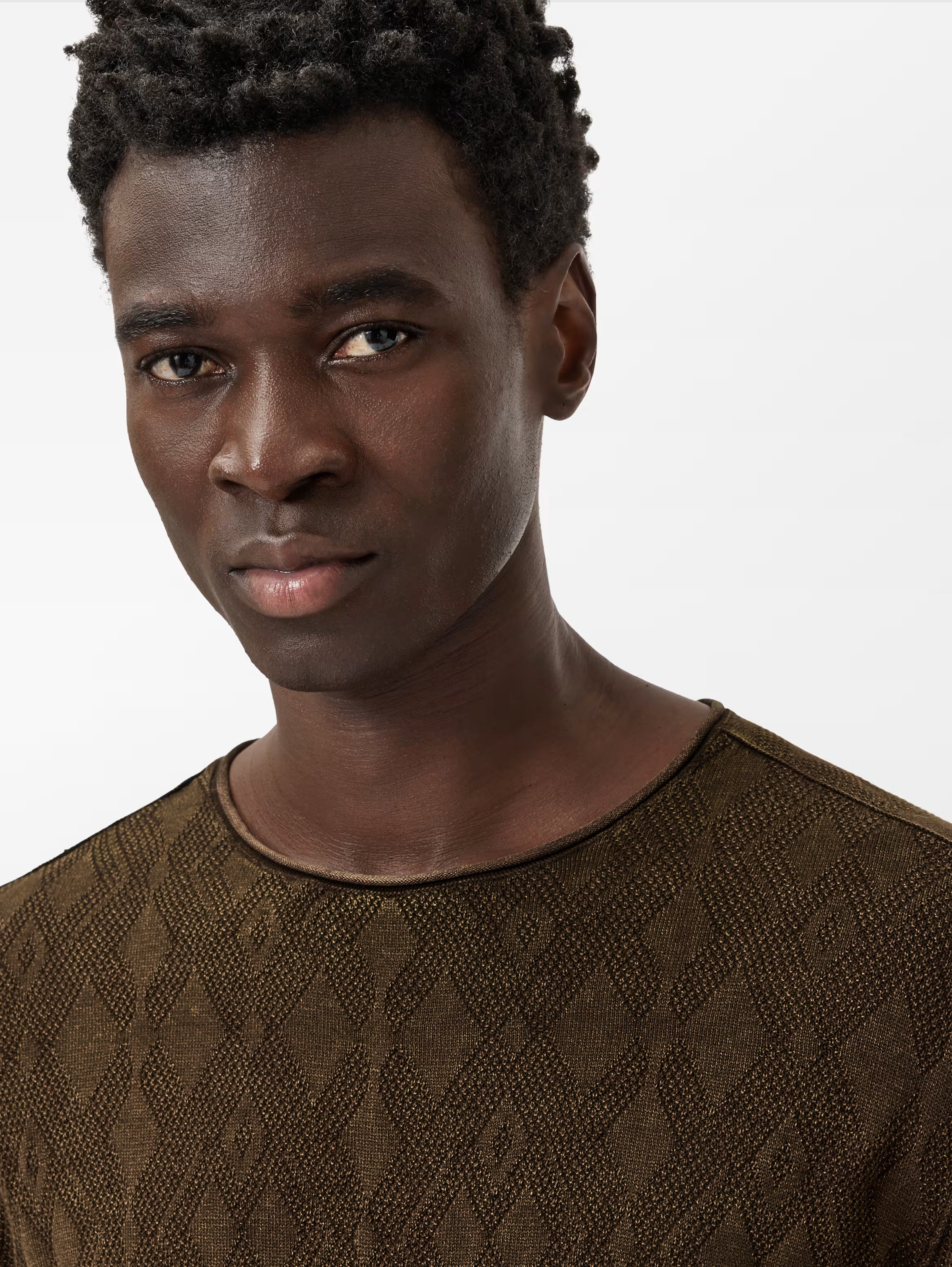 John Varvatos Brycen Crew - Teakwood