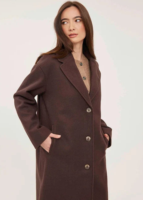 Gentle Fawn Agatha Coat in Chocolate