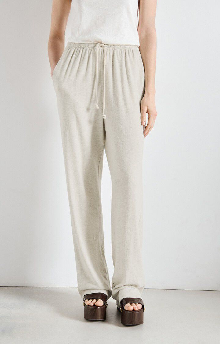 Amertican Vintage YPAWOOD Wide Joggers in Heather Grey