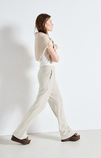 Amertican Vintage YPAWOOD Wide Joggers in Heather Grey