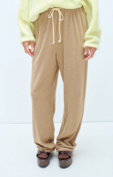 Amertican Vintage YPAWOOD Wide Joggers in Melange Macchiato