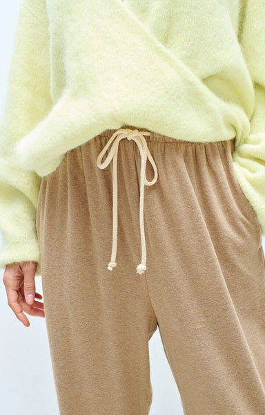 Amertican Vintage YPAWOOD Wide Joggers in Melange Macchiato