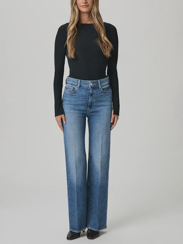 Paige Anessa 31" relaxed wide leg in Freeride