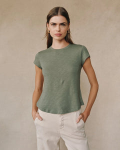 Bella Dahl Baby Crew Tee - Fern Wood