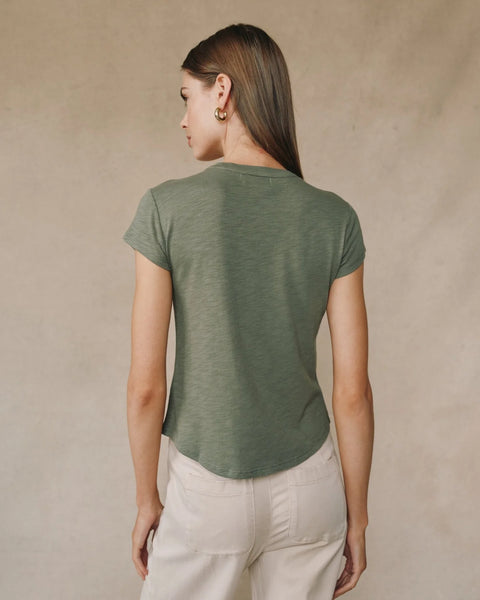 Bella Dahl Baby Crew Tee - Fern Wood