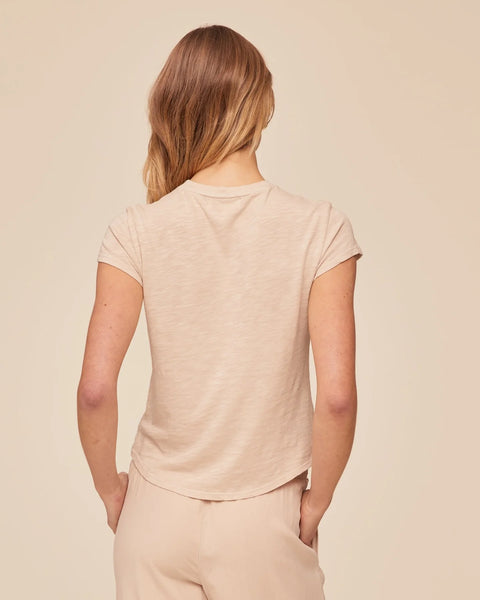 Bella Dahl Baby Crew Tee in Linen Sand