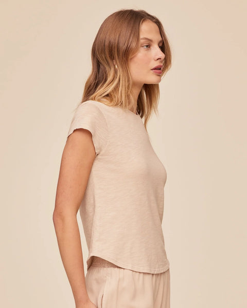 Bella Dahl Baby Crew Tee in Linen Sand