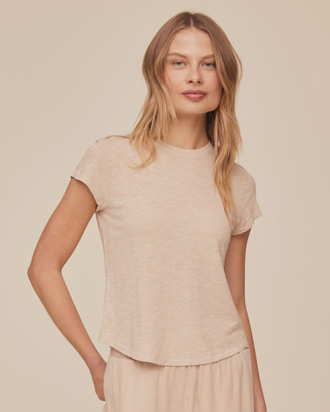 Bella Dahl Baby Crew Tee in Linen Sand