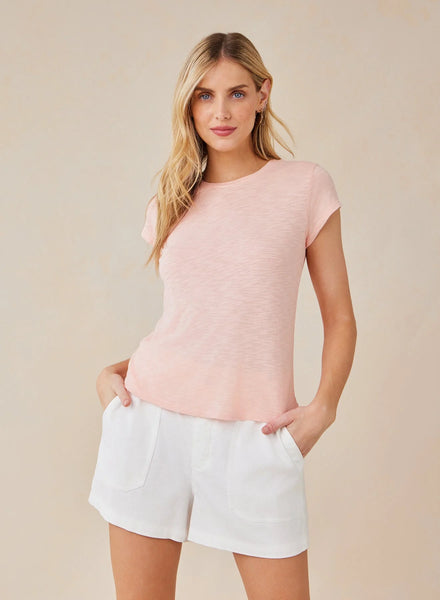 Bella Dahl Baby Crew Tee in Peach Fizz