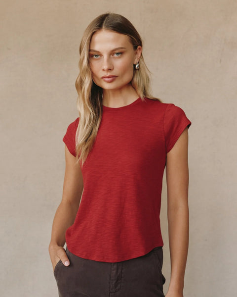 Bella Dahl Baby Crew Tee - Ruby Red