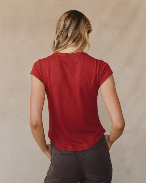 Bella Dahl Baby Crew Tee - Ruby Red