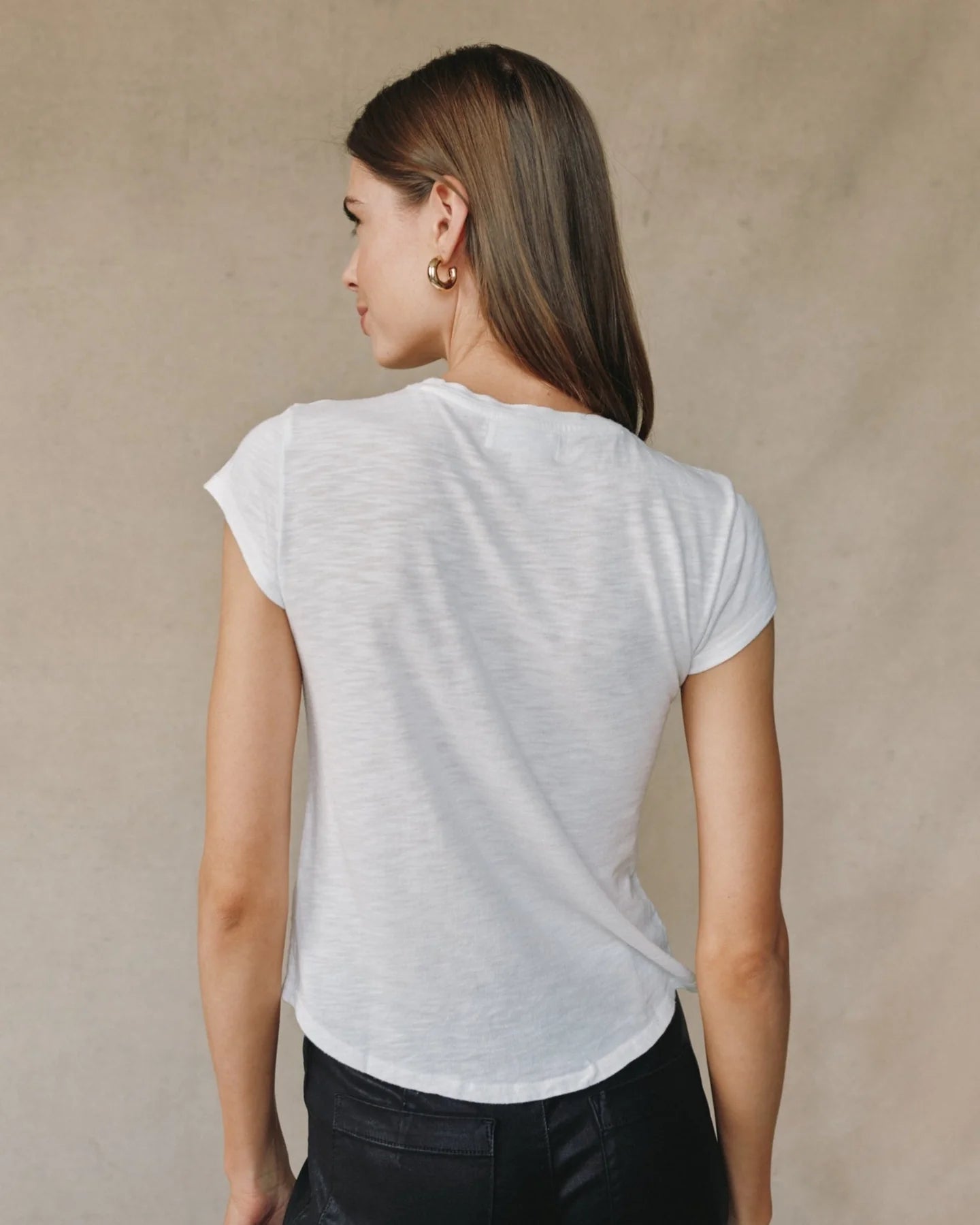Bella Dahl Baby Crew Tee in White
