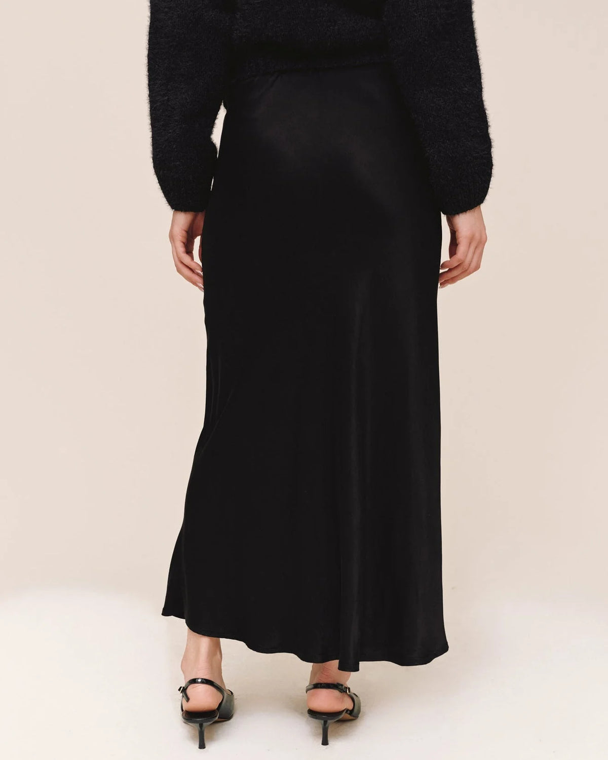 Bella Dahl Bias Maxi Skirt in Black