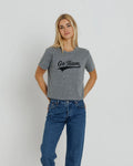 Sunny Somewhere Go Team Everyday Tee in Heather Grey