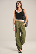 Velvet Brooks Cotton Poplin Pant in Kale