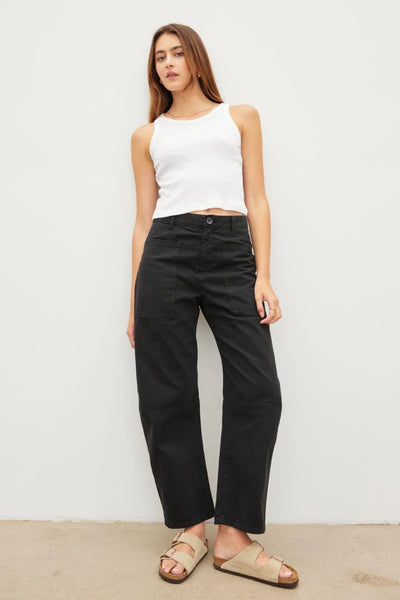 Velvet Brylie Sanded Twill Pant Vintage Black