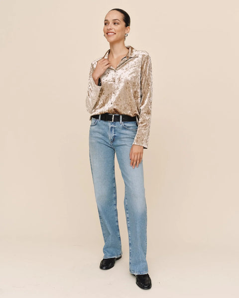 Bella Dahl Button Down Shirt in Mocha Softee