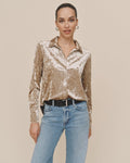 Bella Dahl Button Down Shirt in Mocha Softee