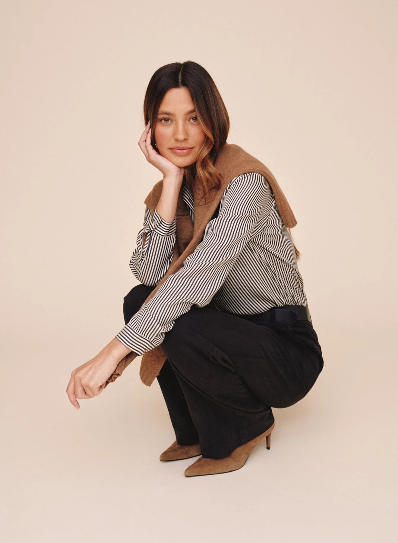 Bella Dahl Button Down Shirt in Vintage Pinstripe