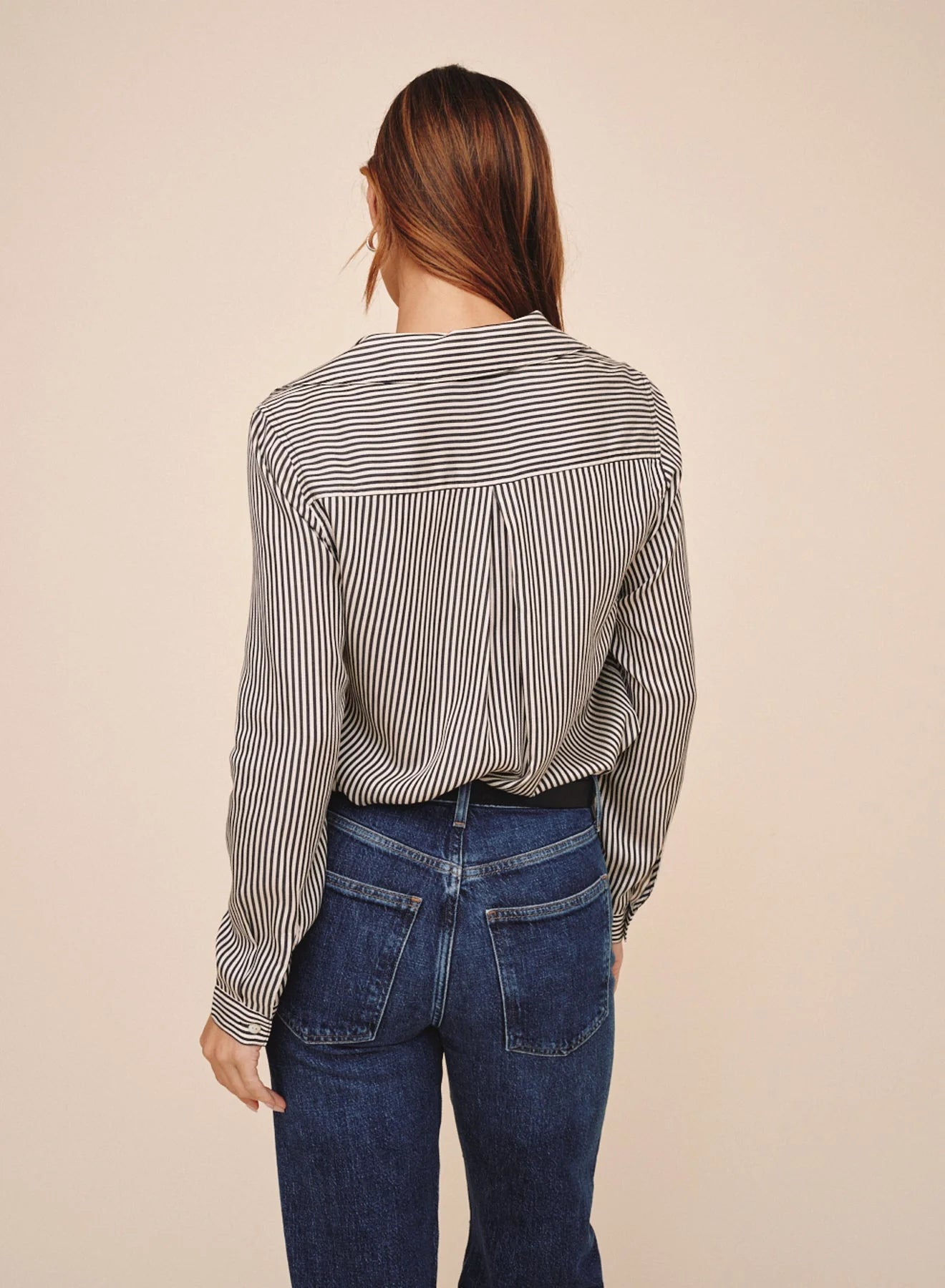 Bella Dahl Button Down Shirt in Vintage Pinstripe