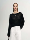 Meilleur Moment Round Neck Sweater in Black