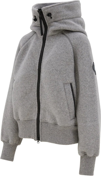 Canada Goose Women's Chilliwack Bomber Kind Fleece Black Label - Willow Grey