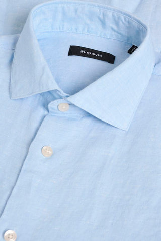 Matinique MA Marc Linen Shirt - Chambray Blue