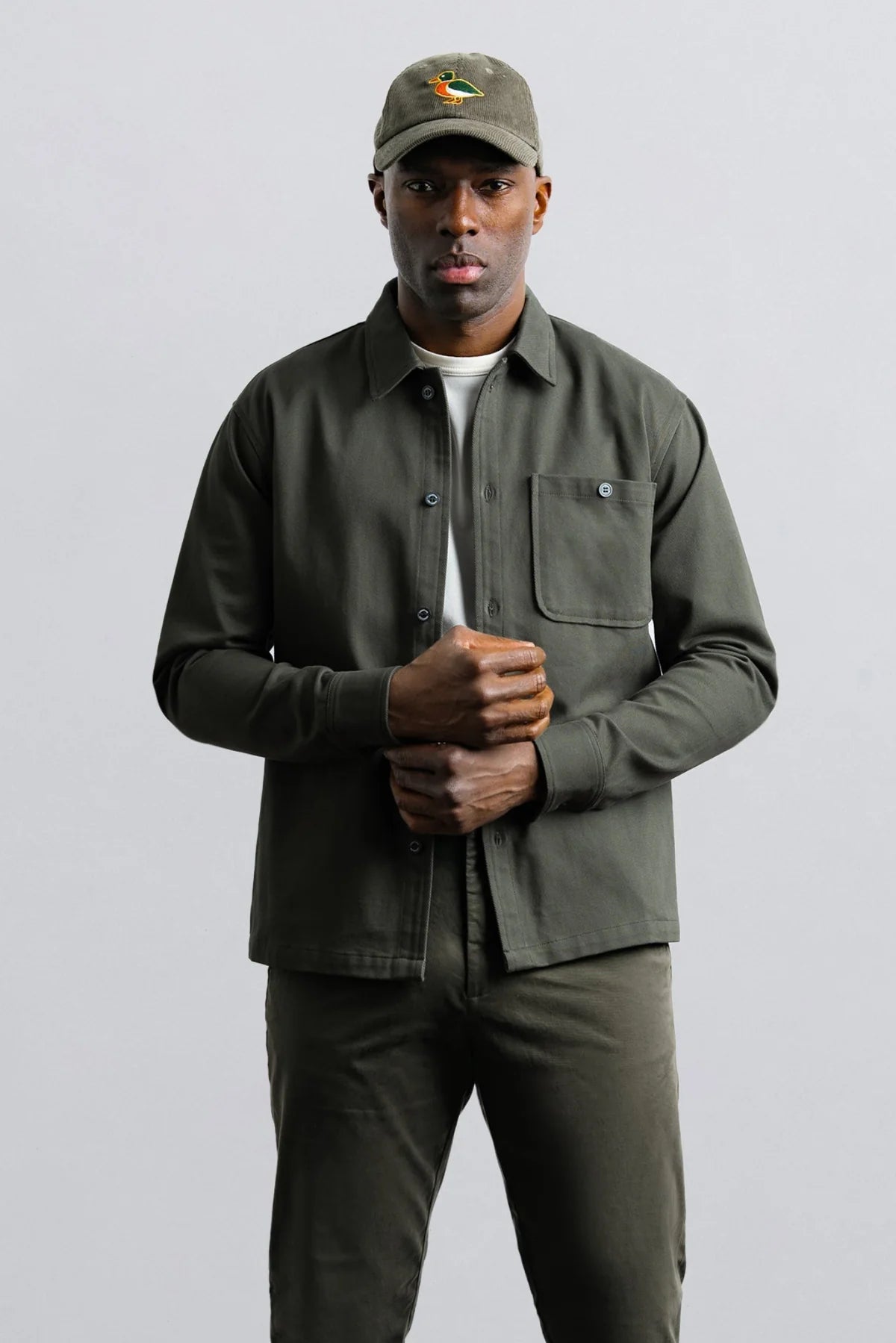 Champlain Field Overshirt in Olive