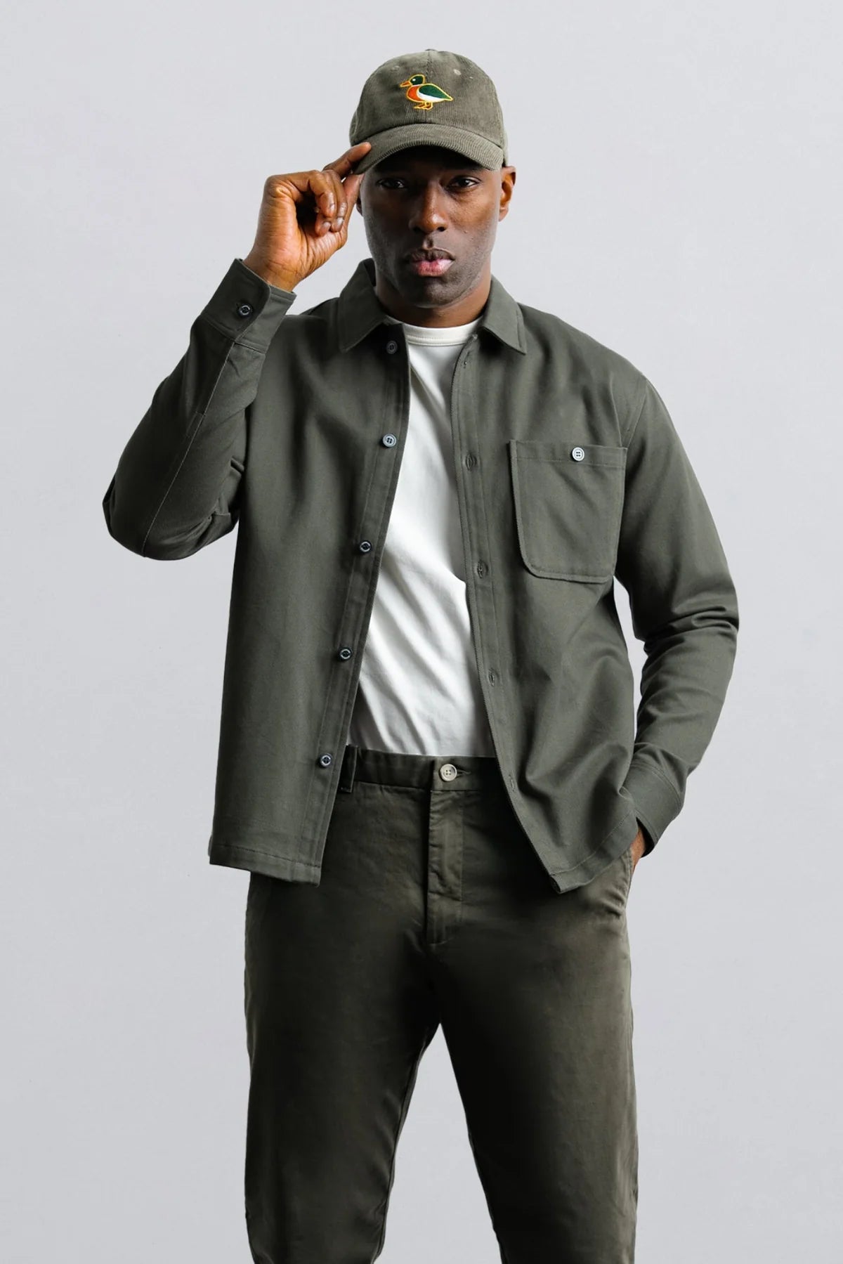 Champlain Field Overshirt in Olive