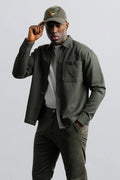 Champlain Field Overshirt in Olive