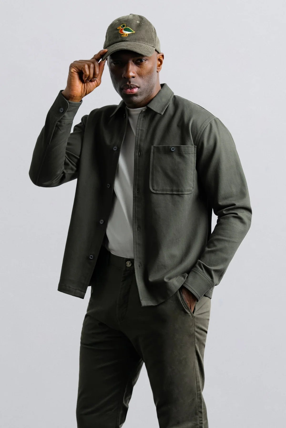 Champlain Field Overshirt in Olive