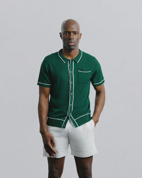 Champlain Button Down SS Polo - Green