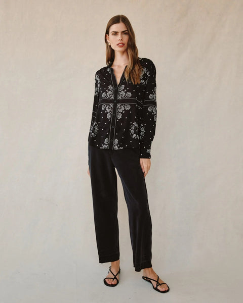 Bella Dahl Classic Button Down in Bandana Print