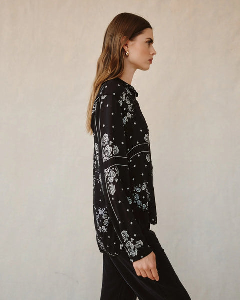 Bella Dahl Classic Button Down in Bandana Print