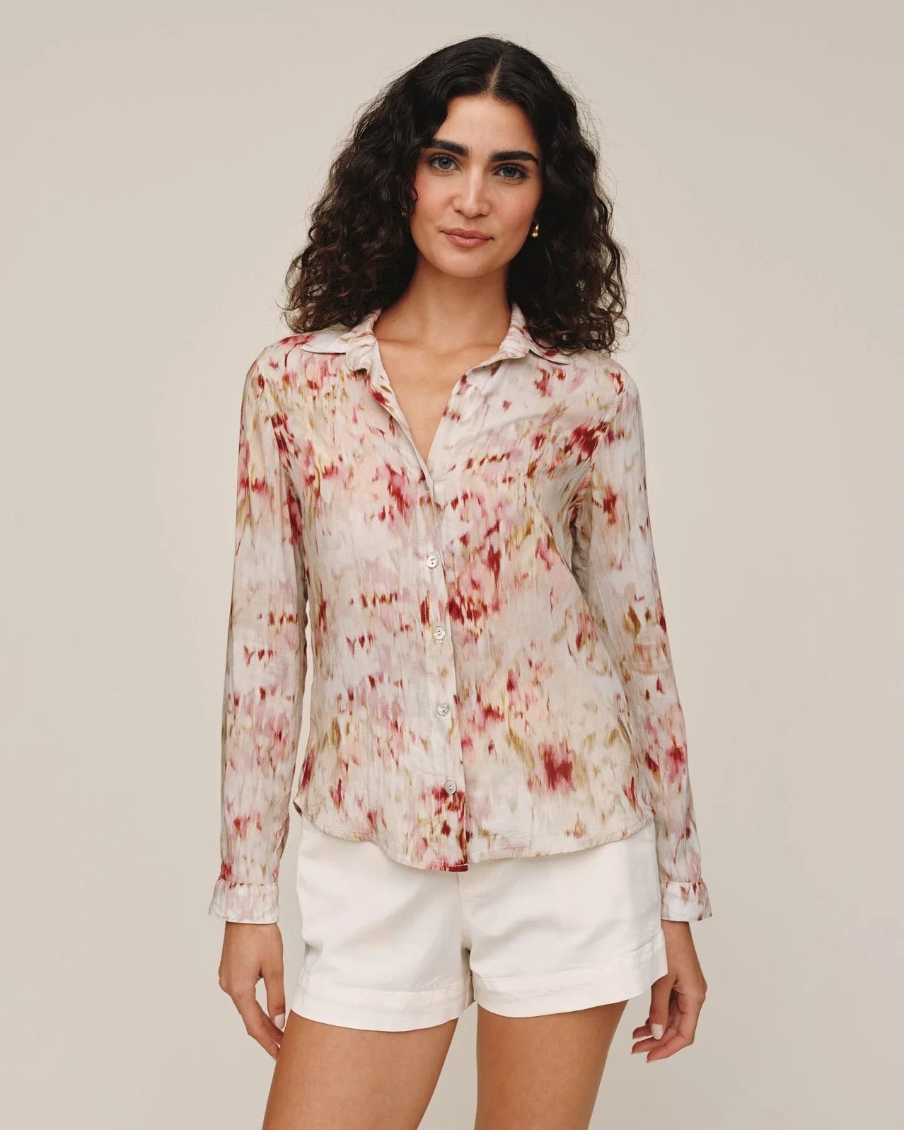 Bella Dahl Classic Button Down in Paradise Bloom Print