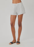 Bella Dahl Clean Front Short in Makena Beach Stripe